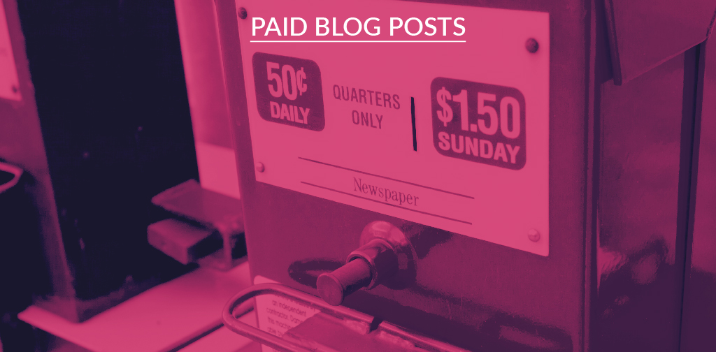 Paid blog posts